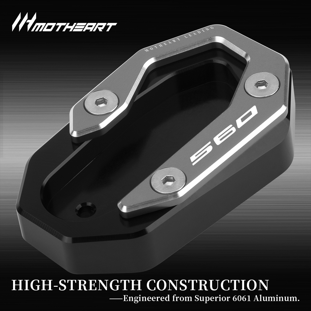 Tech Accessories Stand - オートバイキックスタンドフットプレート TMAX 560 テックマックス 2020-2023 オートバイサイドスタンドパッド安定したサポートアウトドアアクセサリー