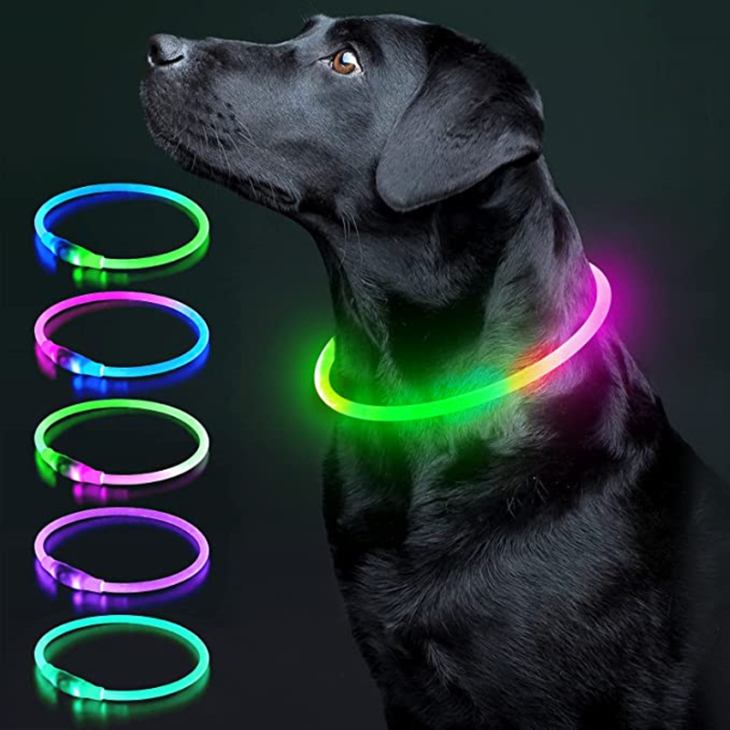 Tech Dog Accessories - 発光犬首輪ライトチャージ猫ネックレス、LEDファッション点滅DIY光る安全首輪犬用夜間ペットアクセサリー