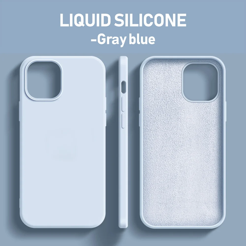 Tech Accessories Iphone - IPhone用液体シリコンケース,デラックスソフトフォンアクセサリー,オリジナル,iPhone 15, 14, 11, 13, 12