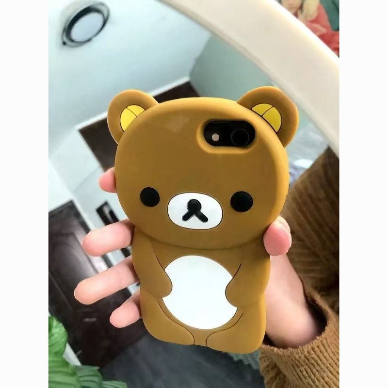 Tech Accessories Iphone - 3Dリラックマ立体シリコン耐衝撃スマホケース iPhone 16 15 14 XR