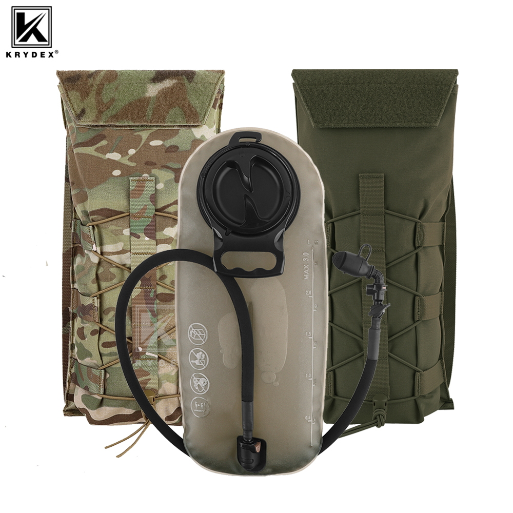 Tech Accessories Pouch - KRYDEX タクティカル 3L ハイドレーションモールパック 100oz ウォーターブラダーポーチバッグ