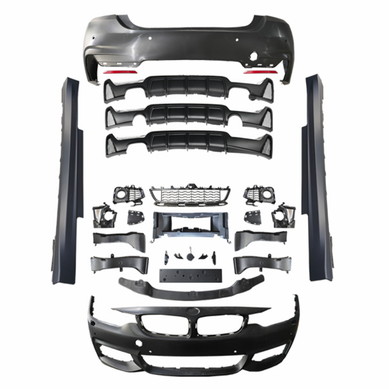 Tech Accessories Kit - 2025年式 BMW F32 Mスポーツスタイル ボディキット、Mテックカーパーツ用、フロントリップ、リアディフューザー、サイドスカートを含むカーバンパー、カーアクセサリー