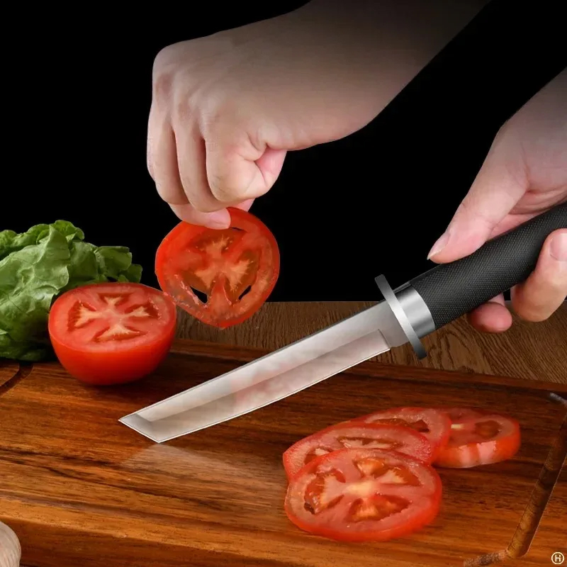 高品質サムライ包丁多目的フルーツナイフステンレス鋼ストレート - High Tech Kitchen Accessories のレビューと価格