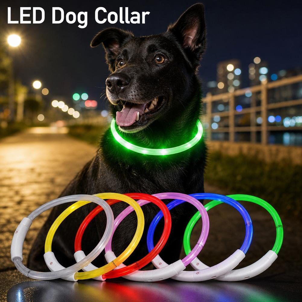 発光ペット犬用首輪 防水LED犬用首輪 充電式フラッシュ犬用 - Tech Dog Accessories のレビューと価格