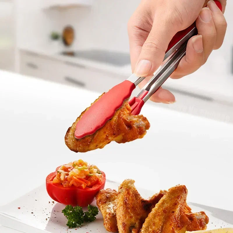 7インチ滑り止めフードトング、クリエイティブなBBQグリル、 - Hi Tech Kitchen Accessories のレビューと価格