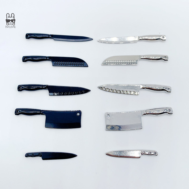 ドールハウスミニキッチンナイフ、シミュレーションプレイトイ、 - Hi Tech Kitchen Accessories のレビューと価格