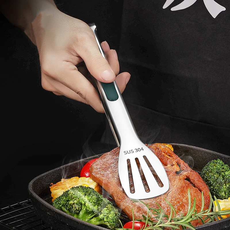 ステンレス鋼バーベキュークリップノンスリップ食品トング肉サラ - Hi Tech Kitchen Accessories のレビューと価格