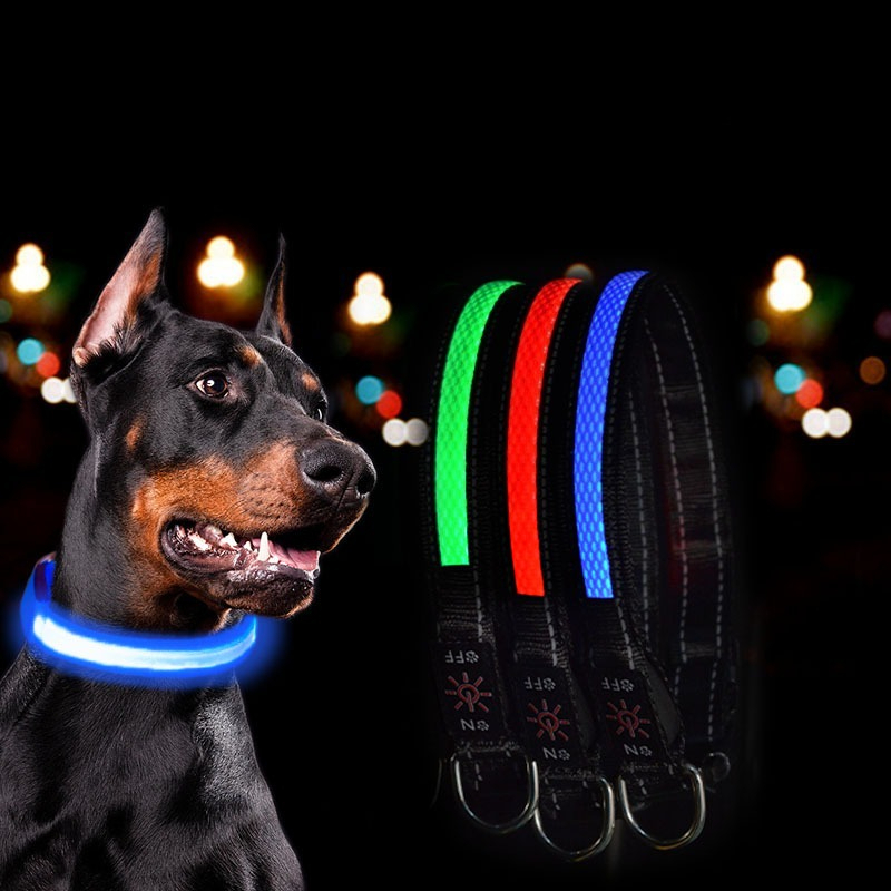 USB LED 犬用首輪ライト - 調節可能で快適なソフトメ - Tech Dog Accessories のレビューと価格