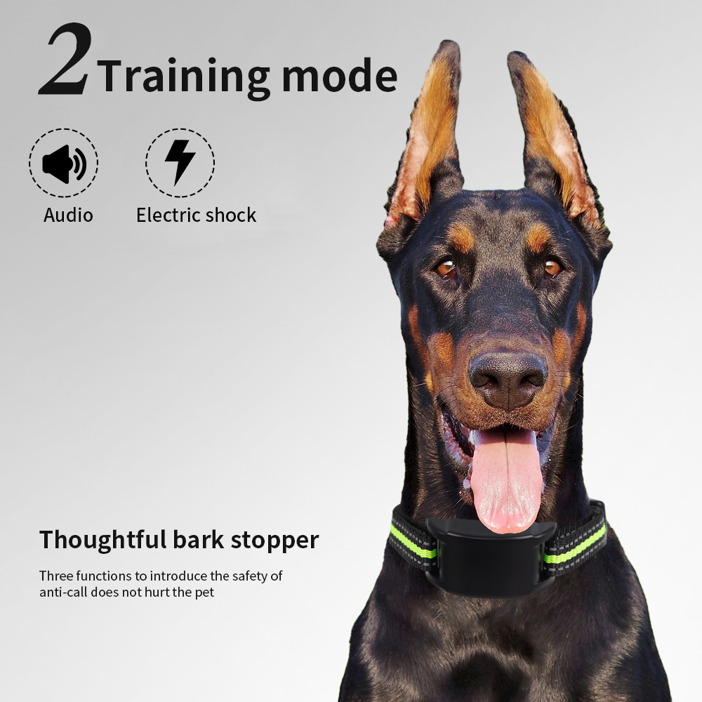 吠え防止犬用首輪 電気ショック振動音 LED付き 小型犬大型 - Tech Dog Accessories のレビューと価格