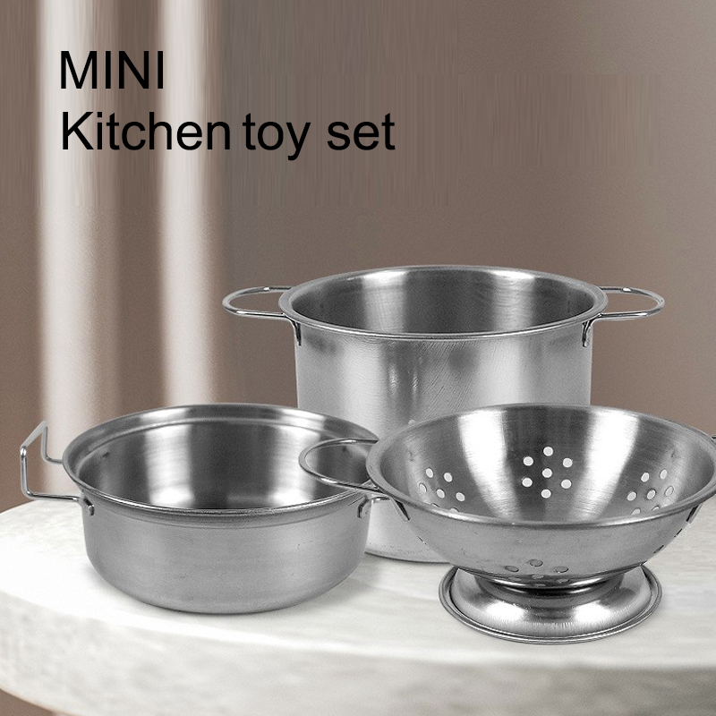 キッチンごっこ遊びアクセサリーおもちゃ、ステンレス製調理器具 - Hi Tech Kitchen Accessories のレビューと価格