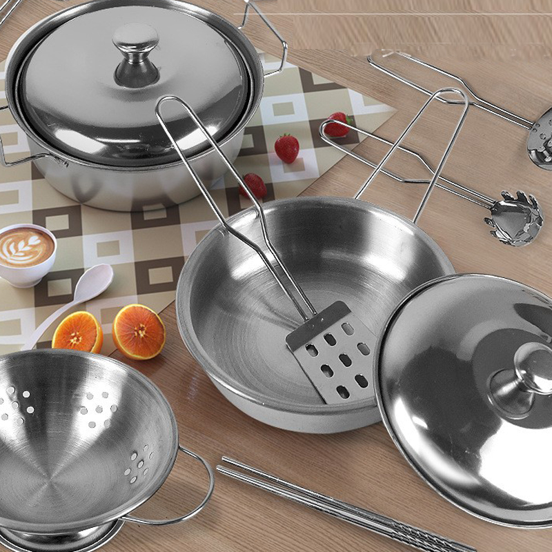 キッチンごっこ遊びアクセサリーおもちゃ、ステンレス製調理器具 - Hi Tech Kitchen Accessories のレビューと価格