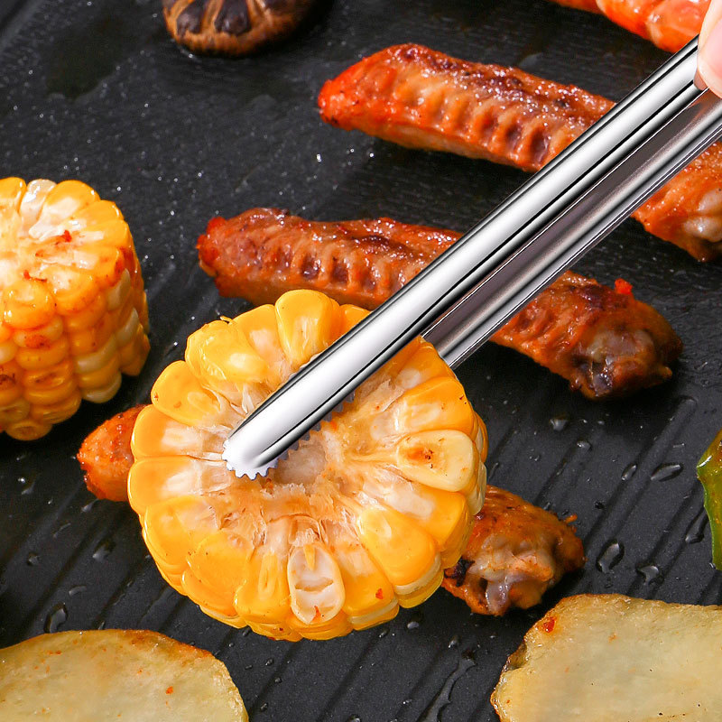 ステンレス鋼グリルトングフードクリップバーベキューステーキク - Hi Tech Kitchen Accessories のレビューと価格