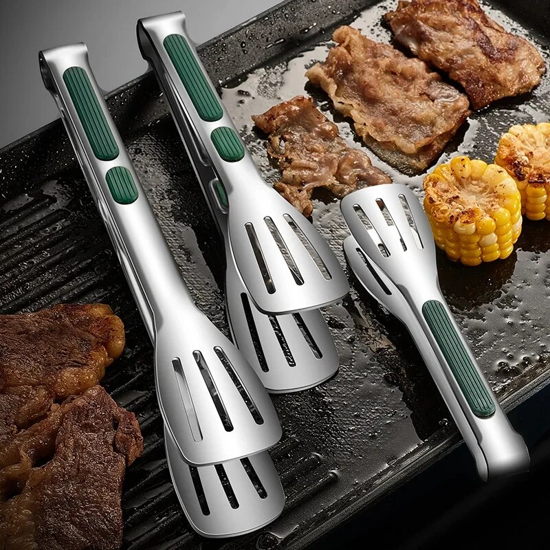 1pc ノンスリップステンレス鋼食品トング肉サラダパンクリッ - Hi Tech Kitchen Accessories のレビューと価格