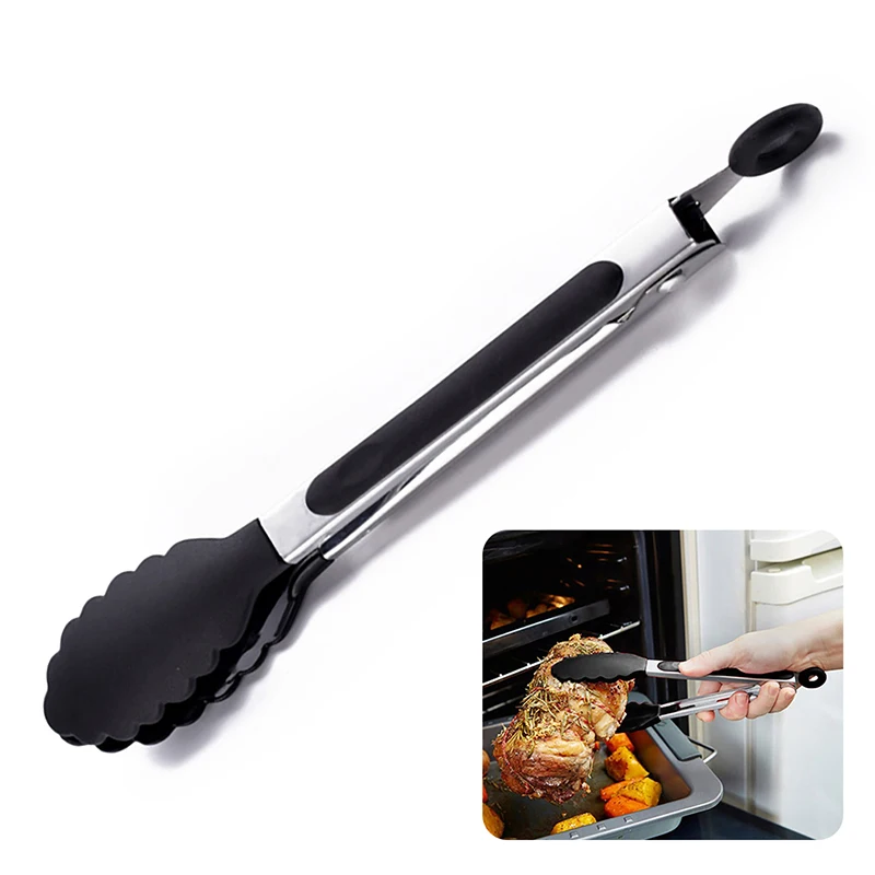 食品トングステンレス鋼キッチントングシリコーンナイロンノンス - Hi Tech Kitchen Accessories のレビューと価格