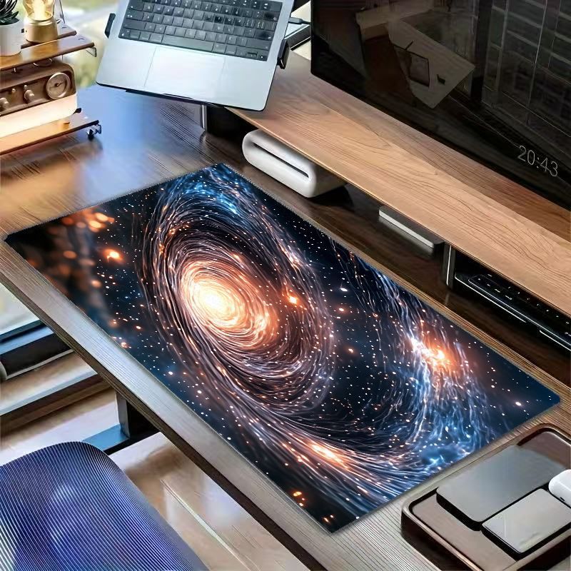 宇宙銀河アイアンアートマウスパッド星空ゲーミングデスクマット - We Tech Galaxy Accessories のレビューと価格