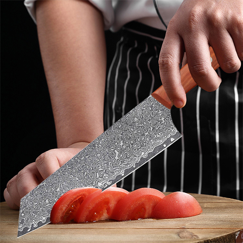 2026年新型高強度キッチンナイフ - ダマスカス鋼刃、木製 - High Tech Kitchen Accessories のレビューと価格