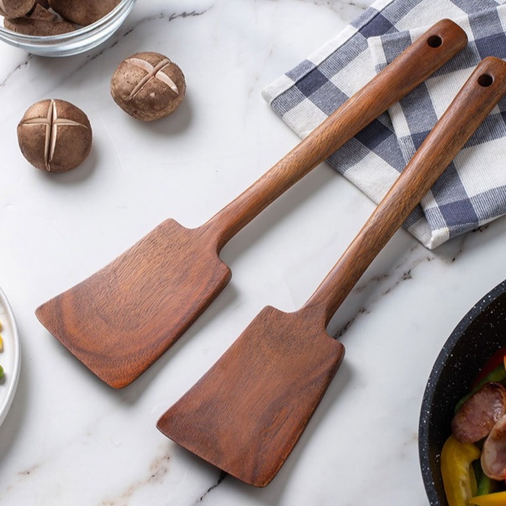 34 センチメートル木製調理ヘラターナーロングハンドルシャベ - Hi Tech Kitchen Accessories のレビューと価格