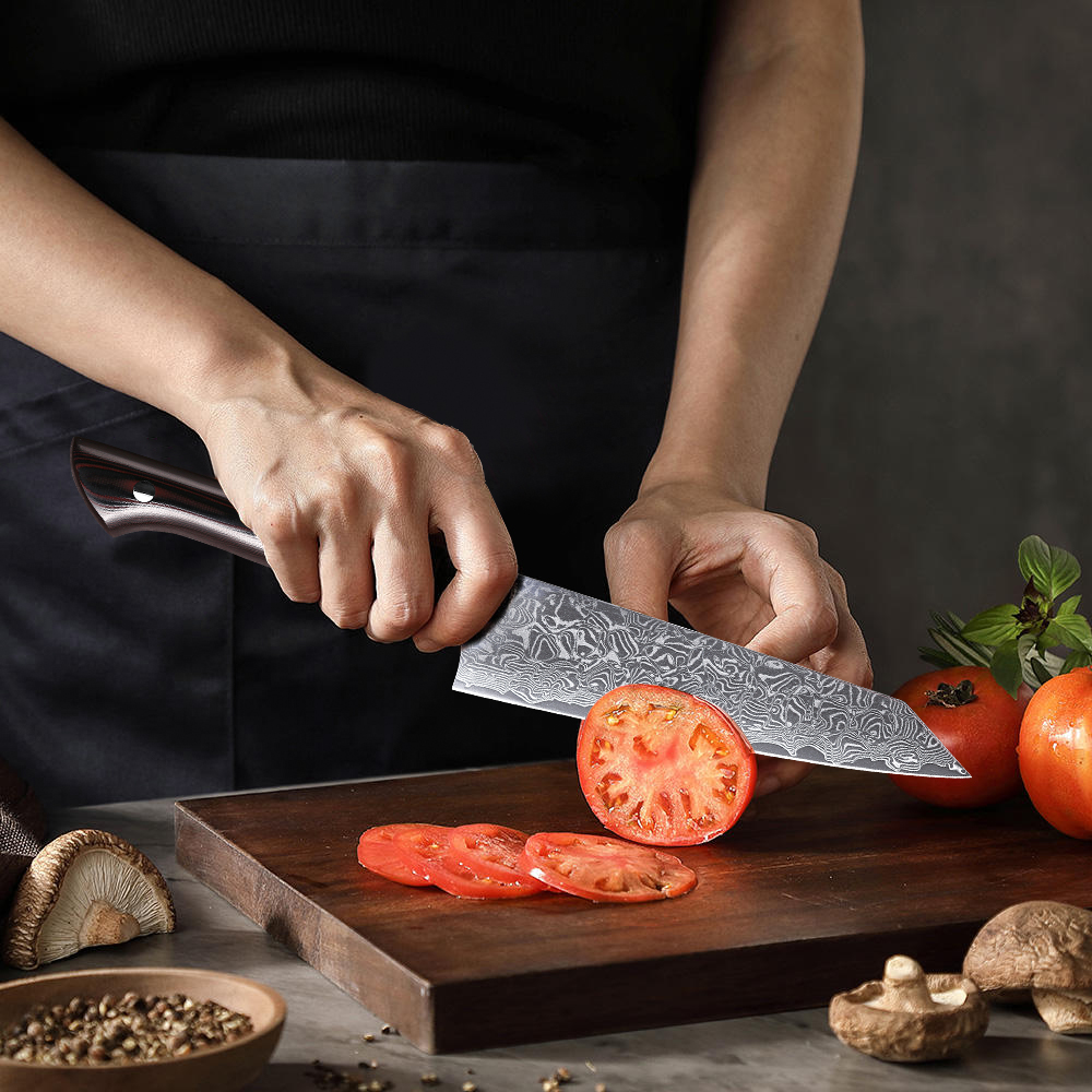 YIZEMA 6インチ 文化包丁 高品質 日本製 ダマスカス - High Tech Kitchen Accessories のレビューと価格