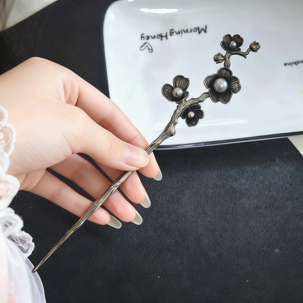 合金製シンプルヘアスティック 女性用 女の子用 メタルヘアピ - Vintage Tech Accessories のレビューと価格