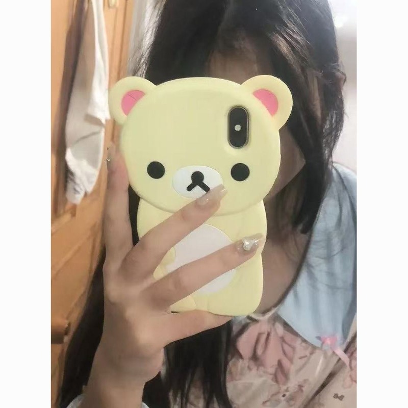 3Dリラックマ立体シリコン耐衝撃スマホケース iPhone  - Tech Accessories Iphone のレビューと価格