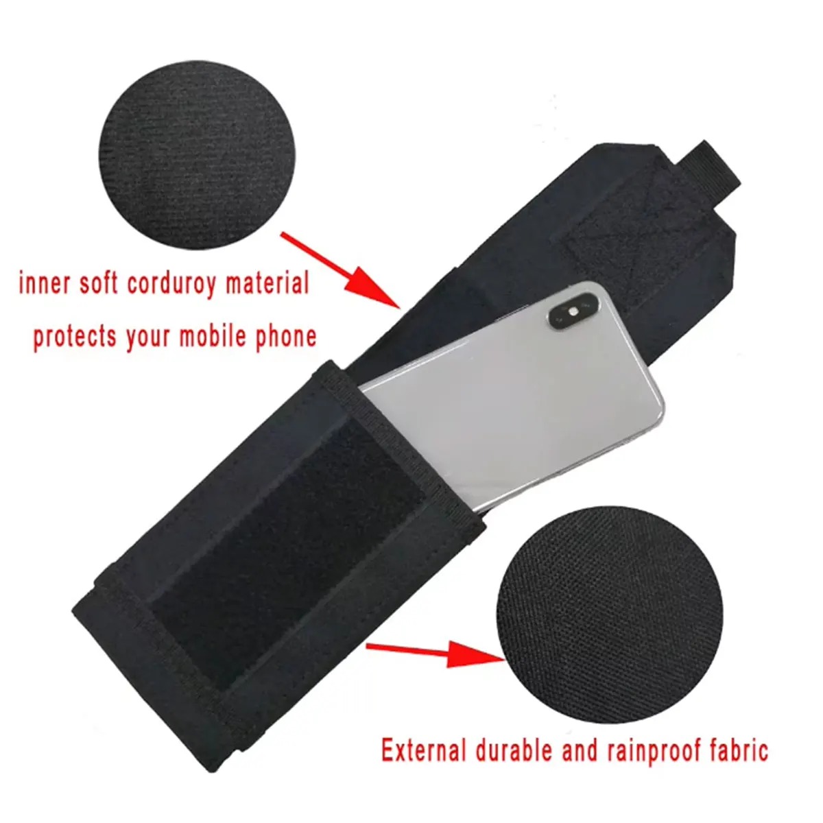 モールレーザーポーチ戦術携帯電話ベルトEDCポーチホルダーウ - Tech Accessories Pouch のレビューと価格
