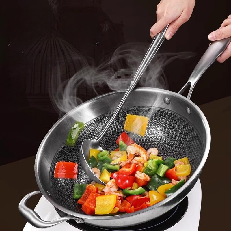 食品グレードステンレス製中華鍋用スパチュラ、金属製キッチン用 - Hi Tech Kitchen Accessories のレビューと価格